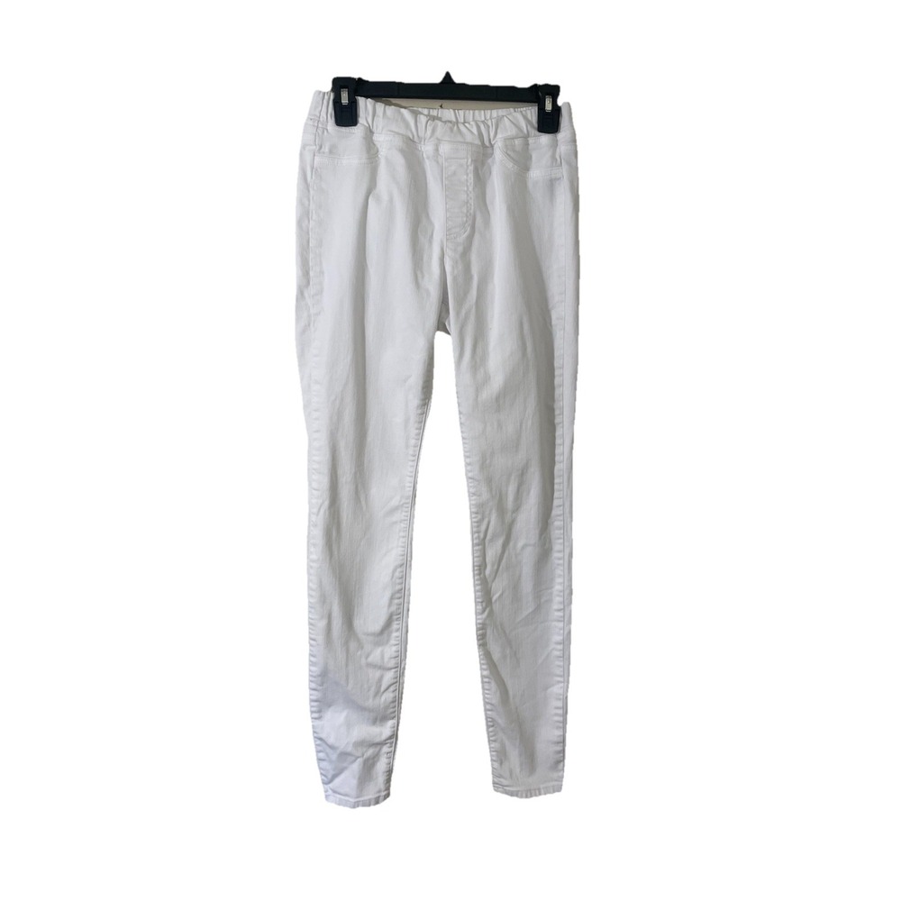 Eileen Fisher White Extra Small Skinny Pull On Jeans Casual‎ Preppy Minimalist